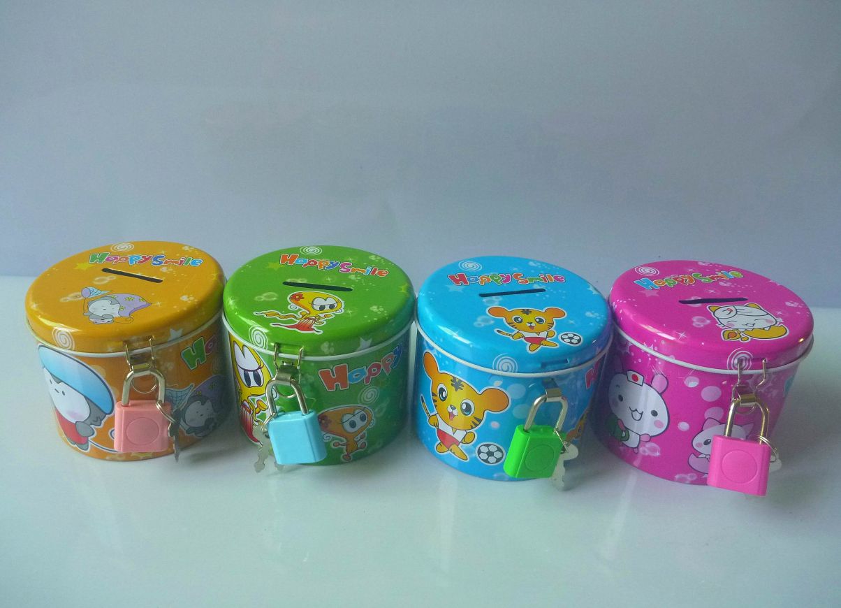 FS002 Small round piggy Bank anti drop cute piggy bank for children thumbnail