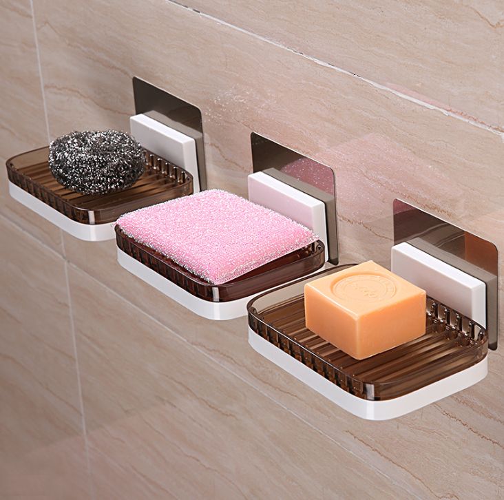 Toilet soap box Soap drain soap box Wall hanging suction cup soap box