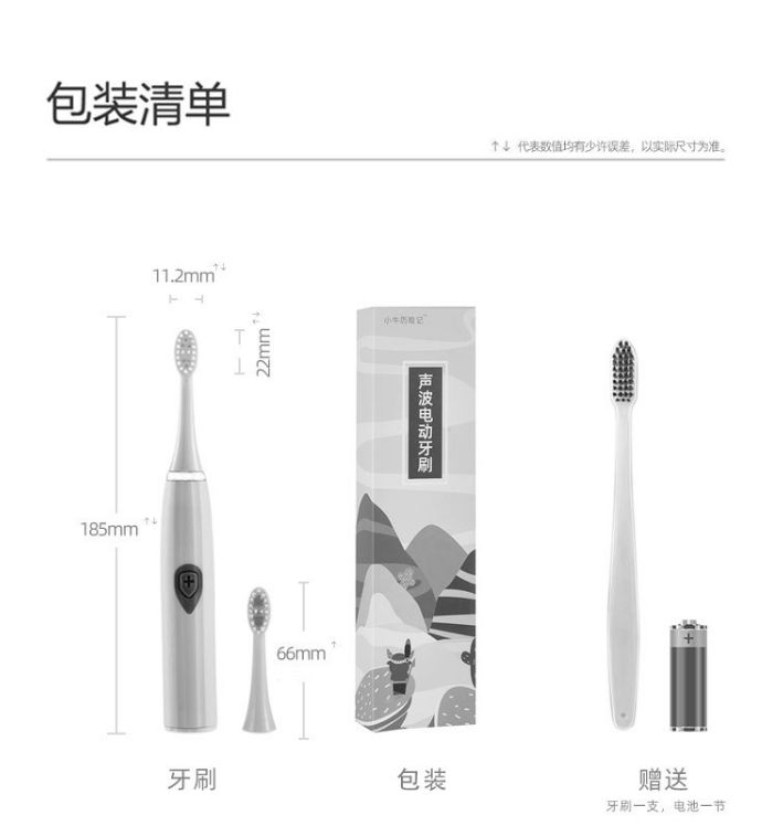 Ultrasonic vibration electric toothbrush, non-rechargeable soft-bristled waterproof toothbrush for adult couples Application Scenario