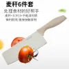 6-piece set of straw knives, stainless steel chef's knife, multi-purpose knife peeler, kitchen knife set with knife holder details Picture