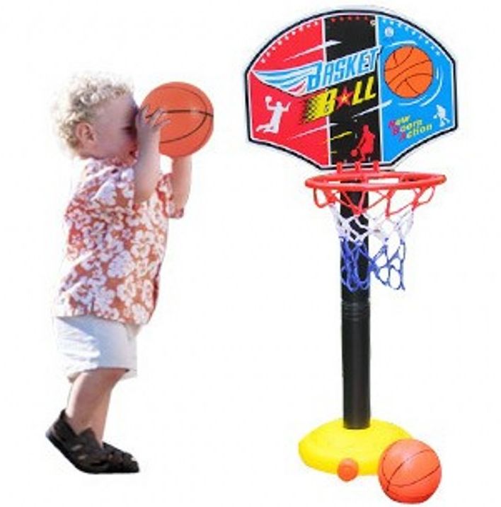 Children's basketball stand with basketball pump Children's sports Taobao hot selling toys Specification drawing