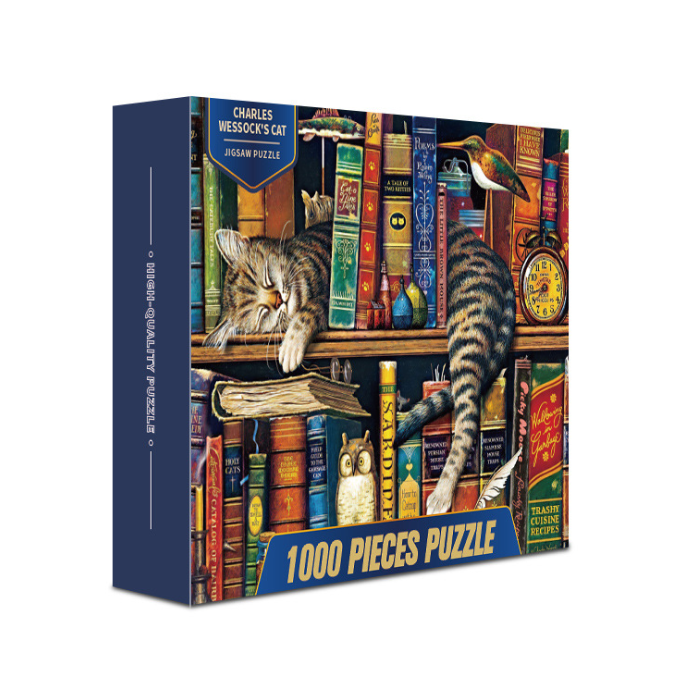 跨境爆款拼图1000片成人减压动物风景儿童益智纸质玩具详情图3