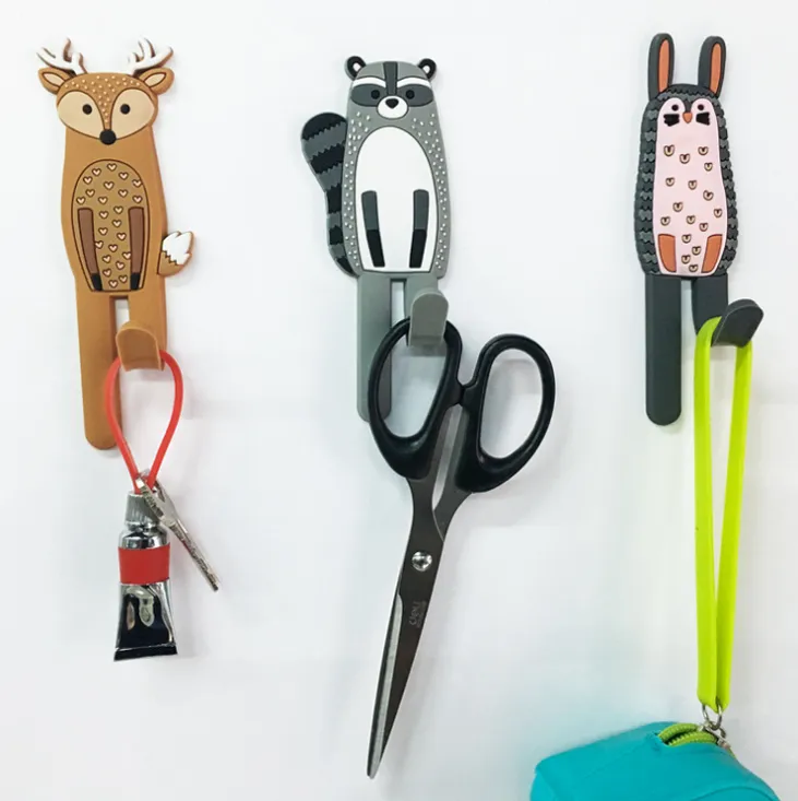 Nordic animal refrigerator stickers, strong magnetic hooks, creative traceless magnets for daily household use detail image 1