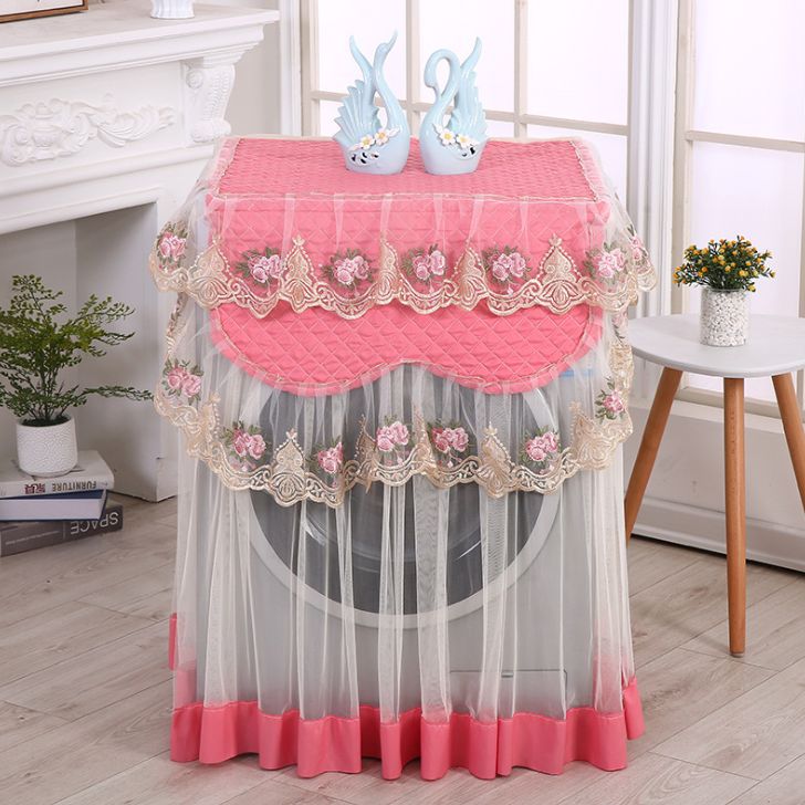 Washing machine cover lace turbo roller New washing machine dust and sun protection cover cover