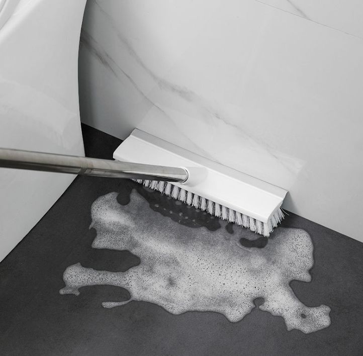 28CM large 2-in-1 long handle floor brush Floor brush Bathroom tile scraping brush Bathroom brush