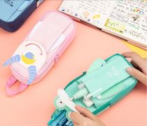 Pencil case Primary school boys and girls pencil case for high school students put 20cm ruler double-layer large capacity pencil case