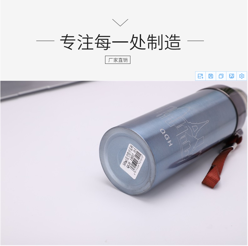 厂家供应304不锈钢保温杯子弹头户外运动水杯广告礼品杯可定制详情图9