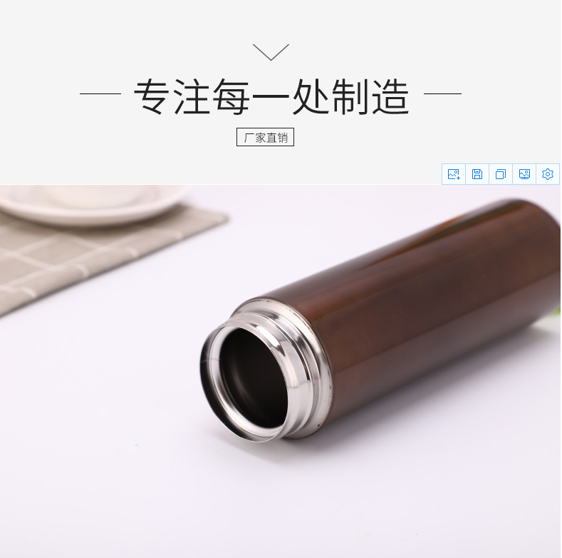 304不锈钢保温杯随手弹跳盖密封 水杯真空便携式车载水杯户外杯子详情图6