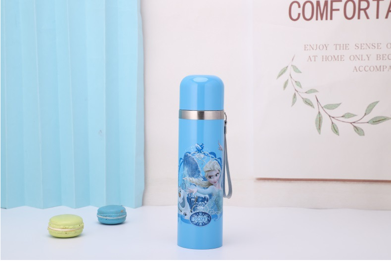 304卡通不锈钢保温杯带提绳儿童水杯子弹头保温杯直身杯定制LOGO详情图9