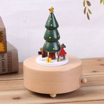 新款创意礼品木质工艺品八音盒木制音乐盒圣诞树音乐盒   量大价格请咨询客服