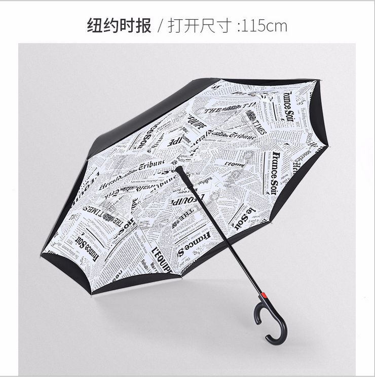 双层自动反向伞创意免持 晴雨 户外遮阳反向直杆雨伞    量大价格请咨询客服