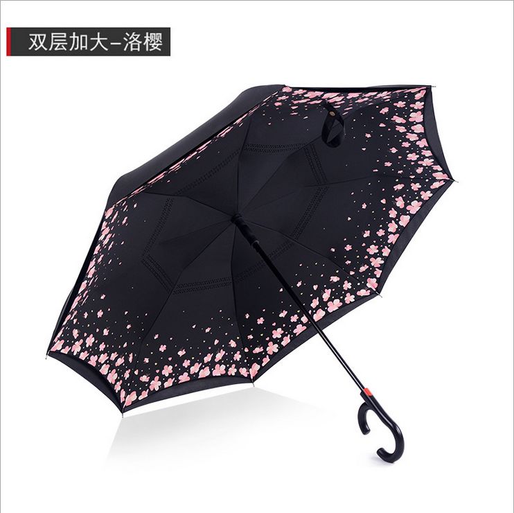双层自动反 向伞创意免持晴雨户外遮阳反向直杆雨伞      量大价格请咨询客服