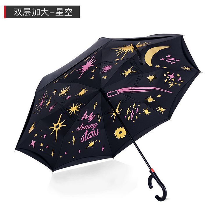 双层自动反向伞 创意免持晴雨户外遮阳反向直杆雨伞  量大价格请咨询客服