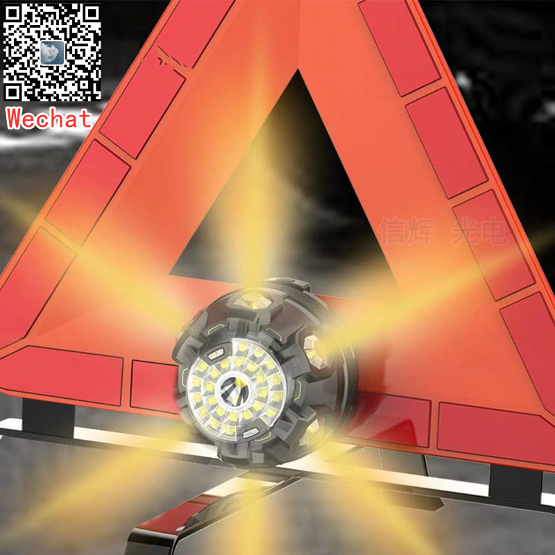 New LED multi-functional safety warning light, car emergency light, magnetic flash light, European work light detail image 10