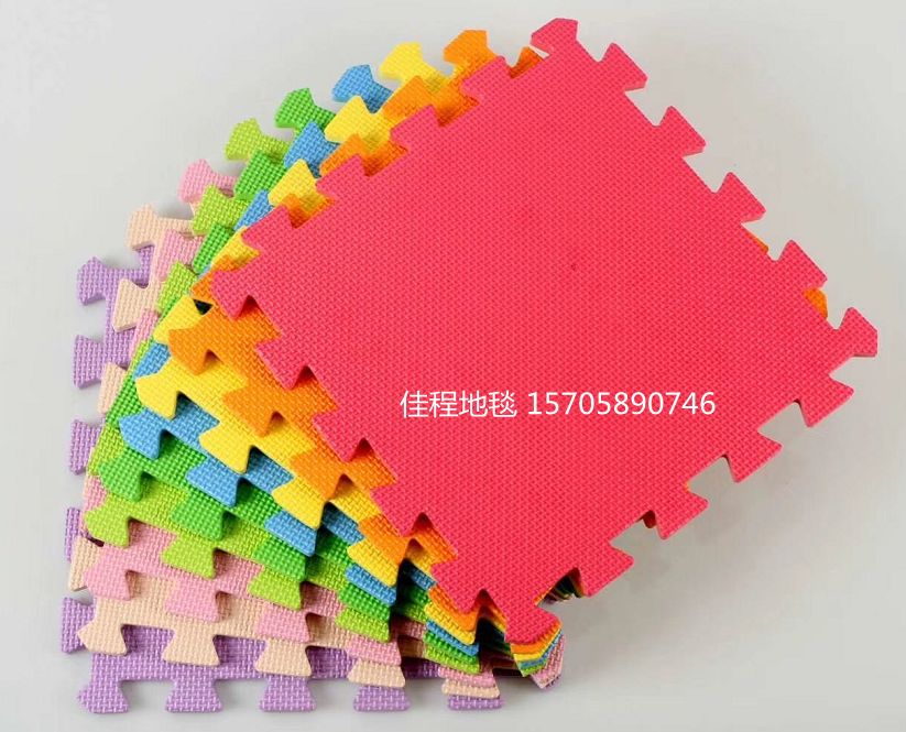 1.0cm thick eco-friendly EVA solid color puzzle floor mat, solid color mat, single color EVA mat, children's puzzle floor mat details Picture