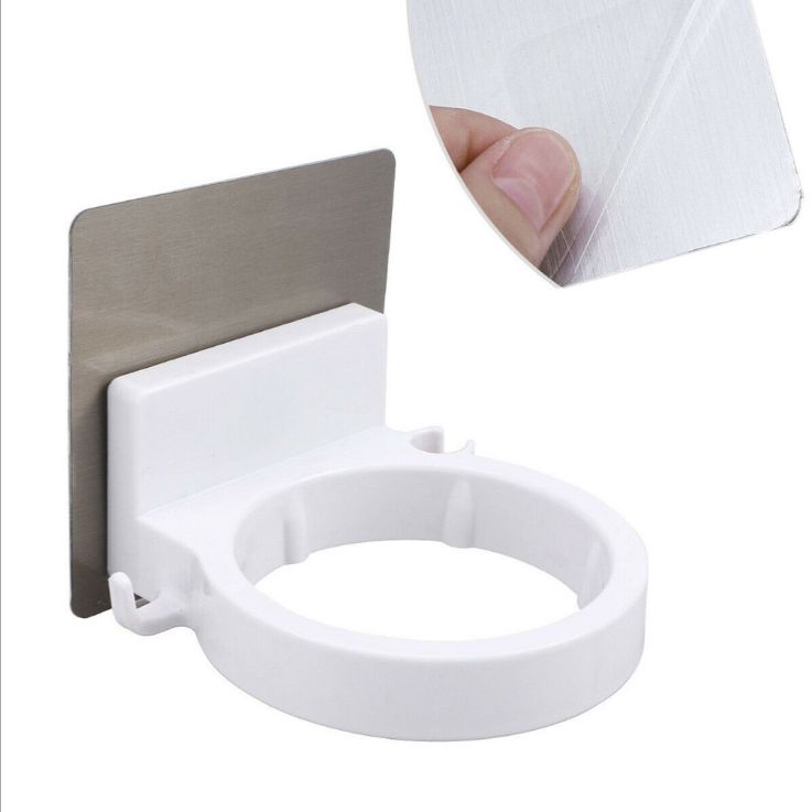 Bathroom hairdryer rack Perforation-free household bathroom storage rack Hairdryer hanger air duct rack