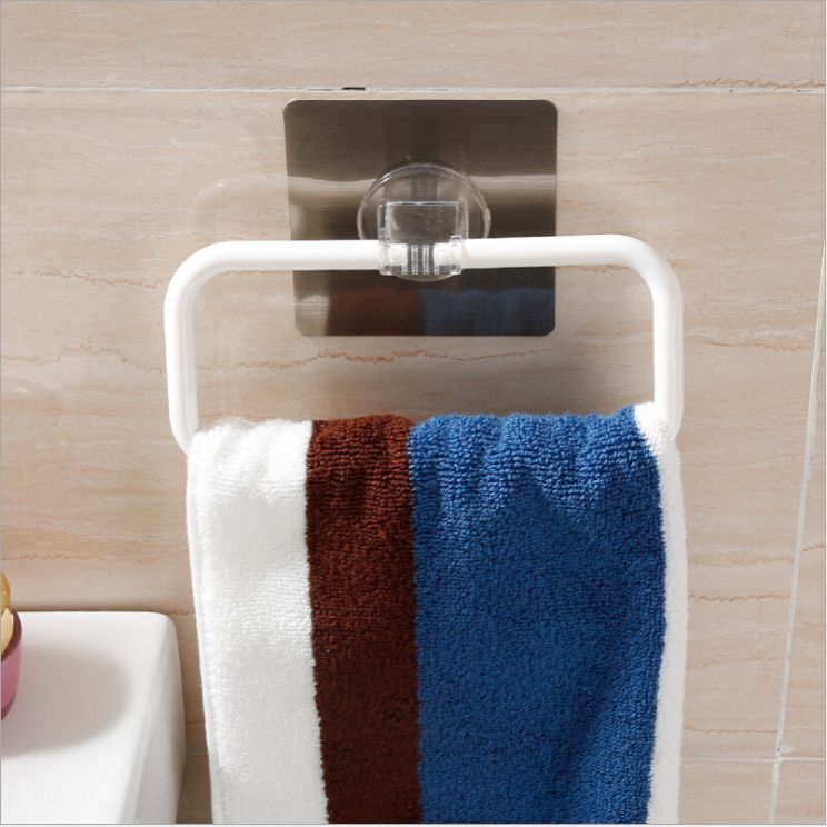 Suction towel rack Suction towel rod towel rack Towel rack Bathroom single pole towel rack Application Scenario
