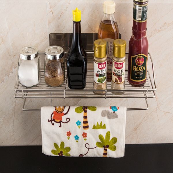 Suction cup shelf Stainless-steel suction cup shelf