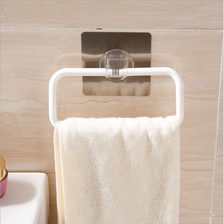 Suction towel rack Suction towel rod towel rack Towel rack Bathroom single pole towel rack details Picture