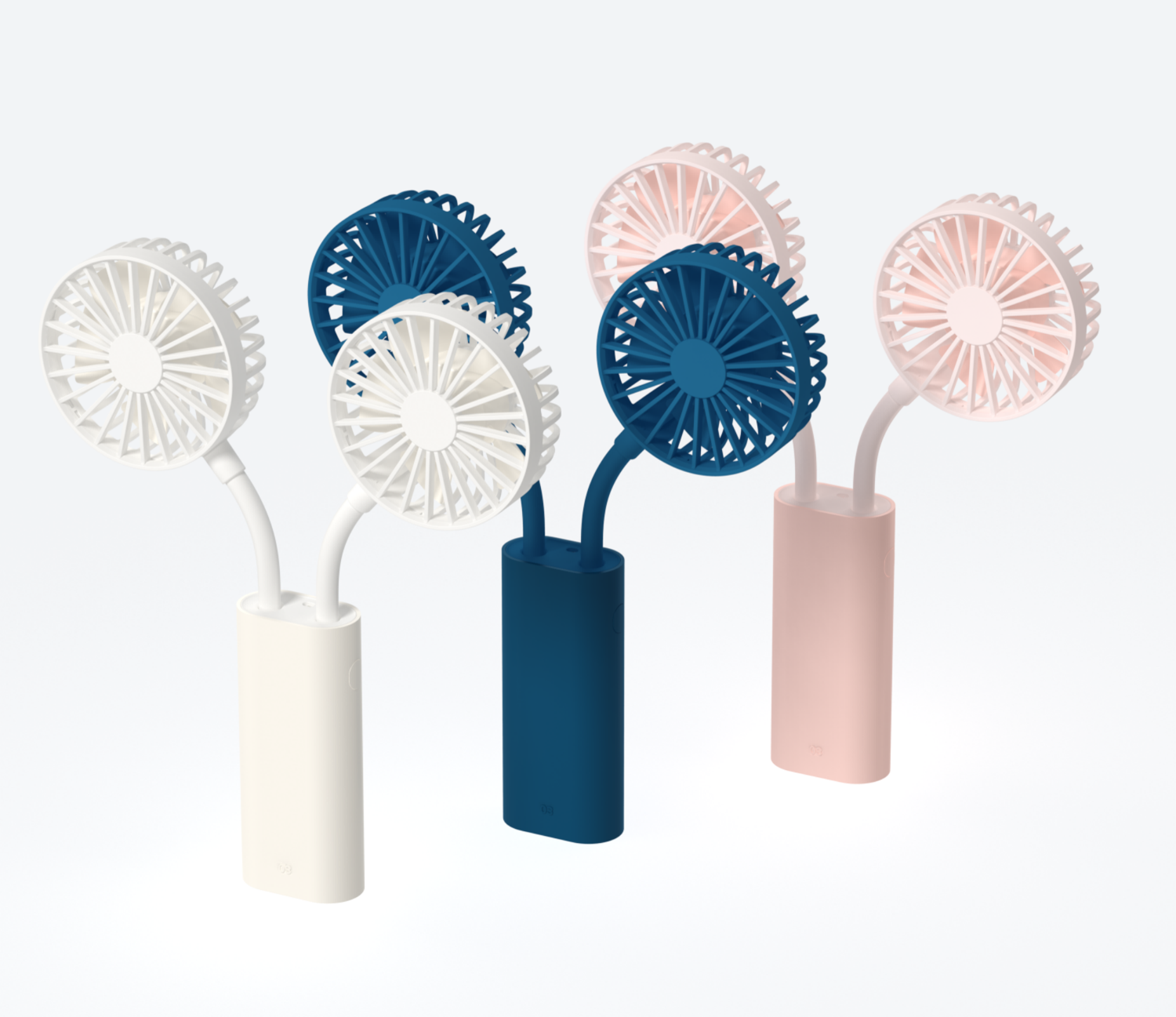 手持双电池双扇叶风扇详情图1