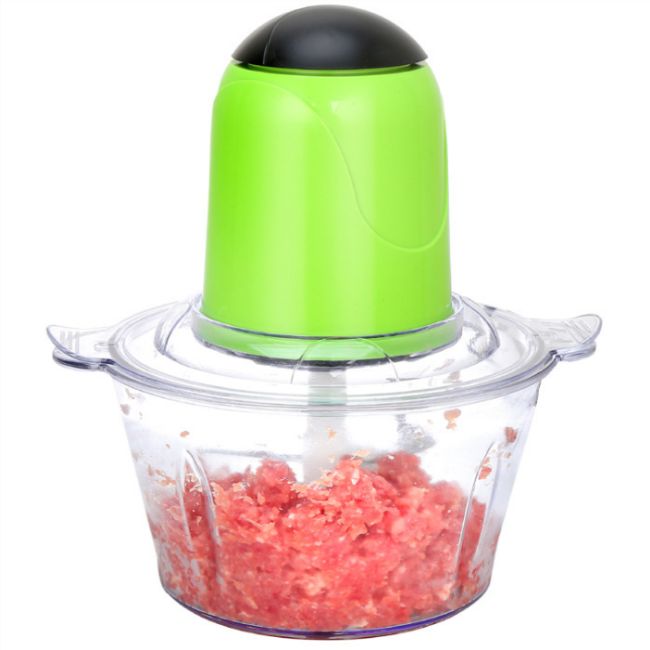 Black household 2L multi-functional electric meat grinder, juicer, food processor and garlic mashing machine Specification image