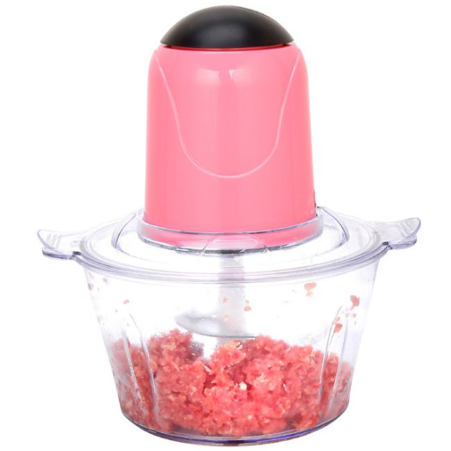 Black household 2L multi-functional electric meat grinder, juicer, food processor and garlic mashing machine details Picture
