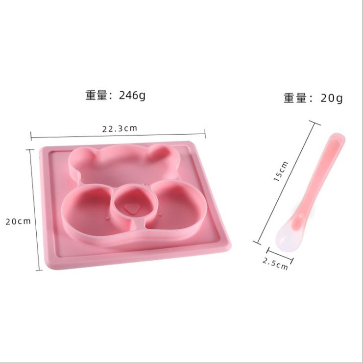 كما أن وعاء مصاصة لا يمكن الانزلاق عليها في شكل قرص أطفال مجهز بالسيليكون Item Picture
