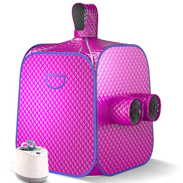 Portable fumigation machine, sweat sauna room, steam folding sauna box for two people