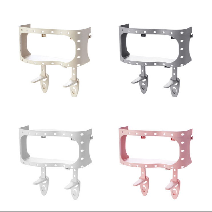 Creative wall-absorbing toilet storage rack, shelving rack, organizing rack, bathroom storage rack detail image 1