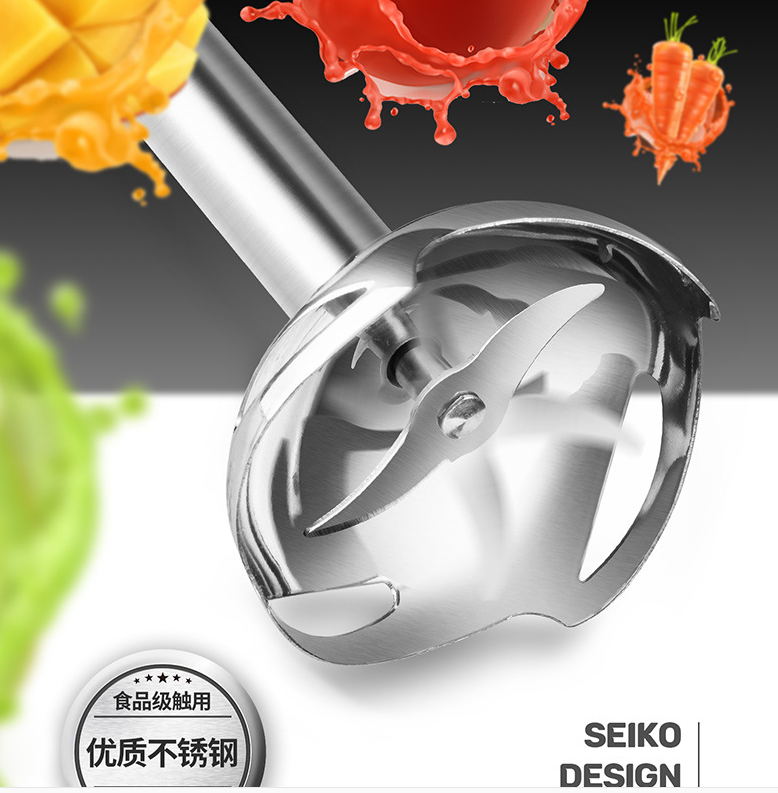 Household small handheld electric stirrer, baby food processor, baby complementary food machine, meat grinder (main unit + cooking cup + egg beater) detail image 2