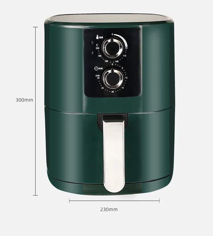 Large-capacity household multi-functional air fryer, French fries machine, oven, oil-free deep fryer, electric deep fryer, red detail image 3