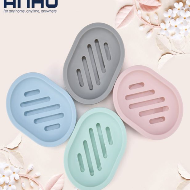 Soap box Macaron color washroom Bathroom items Soap dish Plastic soap drain rack Soap holder