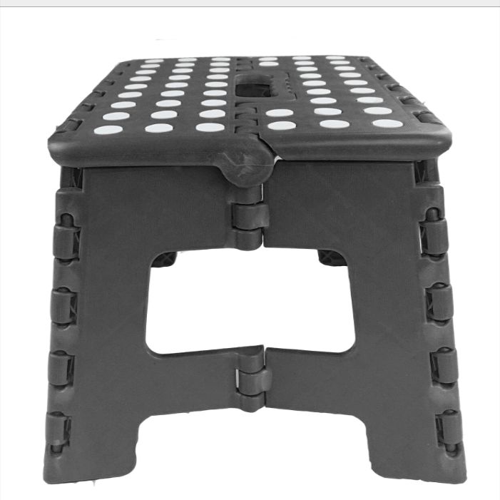 经典加厚塑料折叠凳22cm 9英寸塑料折叠凳 step stool 工厂价白底实物图