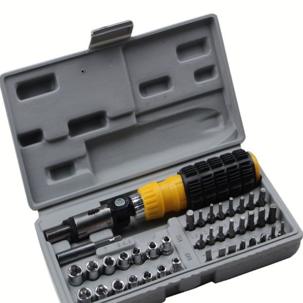 41-piece multi-functional screwdriver set, tool screwdriver socket wrench combination socket wrench Specification image