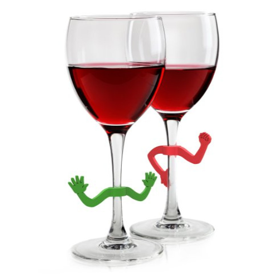Amazon's best-selling creative silicone hand-shaped wine glass marking fun hand-dancing wine glass recognizers 6pcs detail image 1