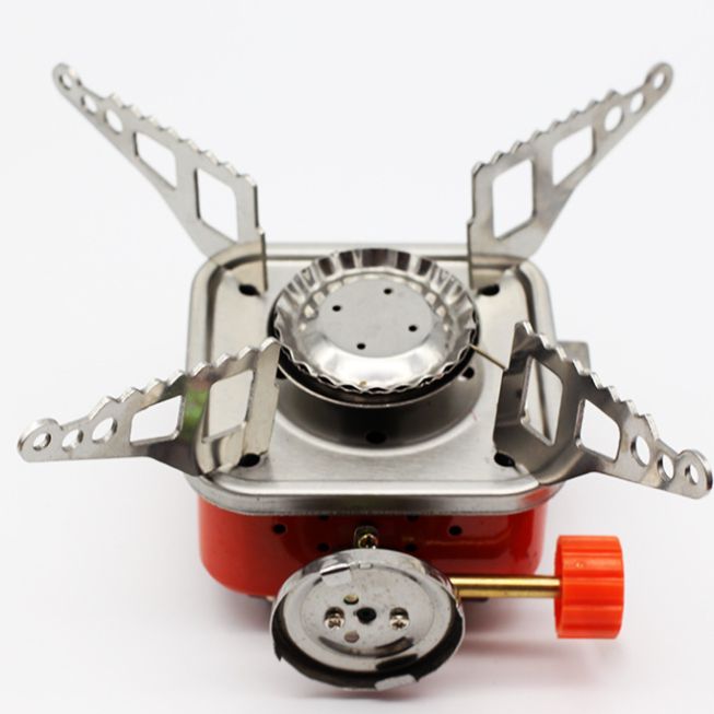 Factory production outdoor gas stove camping gas stove tea boiling water stove field gas furnace square