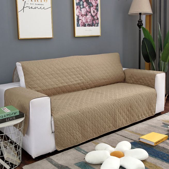 Cross-border sofa cover, Amazon one-piece European waterproof pet sofa cushion, universal factory direct sales, custom-made sofa cover, double seat details Picture