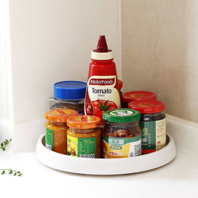 Rotating seasoning rack Round rotating tray Rotating kitchen tray Rotating kitchen seasoning rack