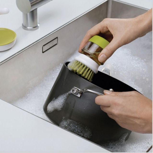 Liquid dishwashing brush Automatic liquid kitchen dishwashing brush soap liquid brush