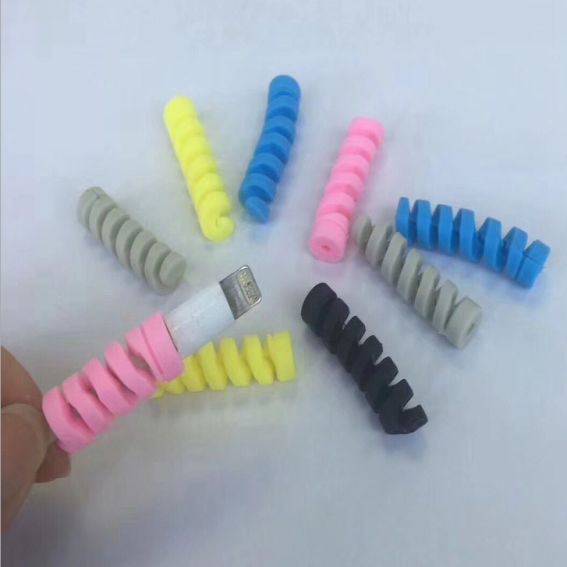 Data cable spiral protective cover, mobile phone and computer data cable protective cover, anti-breakage spiral data cable protective cover. Specification image