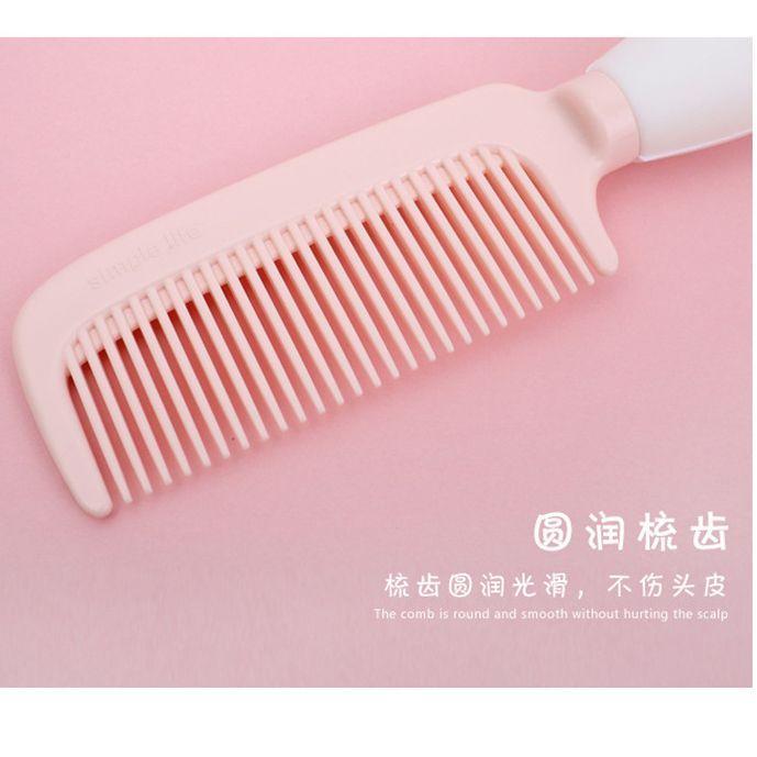Cartoon three-dimensional handle hair comb, foam rubber pressure-relieving hair straightening comb, portable plastic comb for students and women at home Item Picture