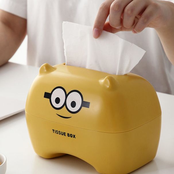 Tissue box, cartoon and cute, bedroom girl, creative home, Internet celebrity, simple living room, coffee table, napkin storage, tissue box Item Picture