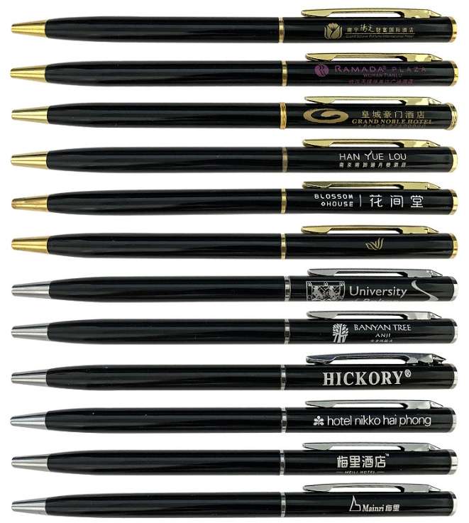 Xinmei Pen: Classic hotel advertising pen, pocket pocket pen, custom advertising pen, metal ballpoint pen for writing advertising logos details Picture
