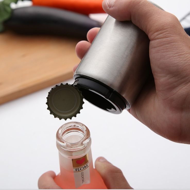 Stainless steel press Creative beer opener Wine opener Automatic bottle opener Beer opener