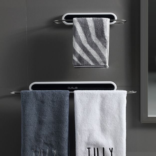 Bathroom towel rack, wall-mounted, toilet towel storage pole, bathroom towel rack without drilling holes Application Scenario