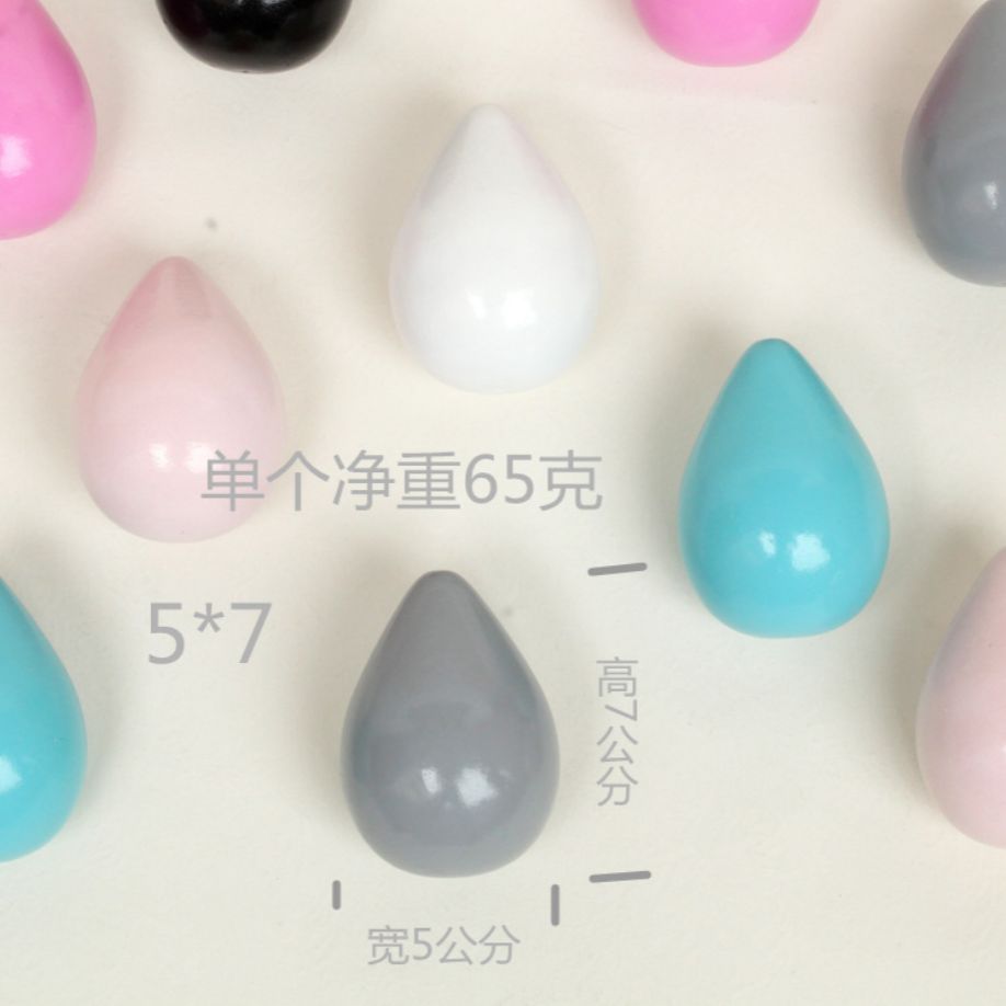 Wholesale cat hooks, creative Nordic-style handicrafts, custom wooden water drop hook shelves for home decoration Specification image