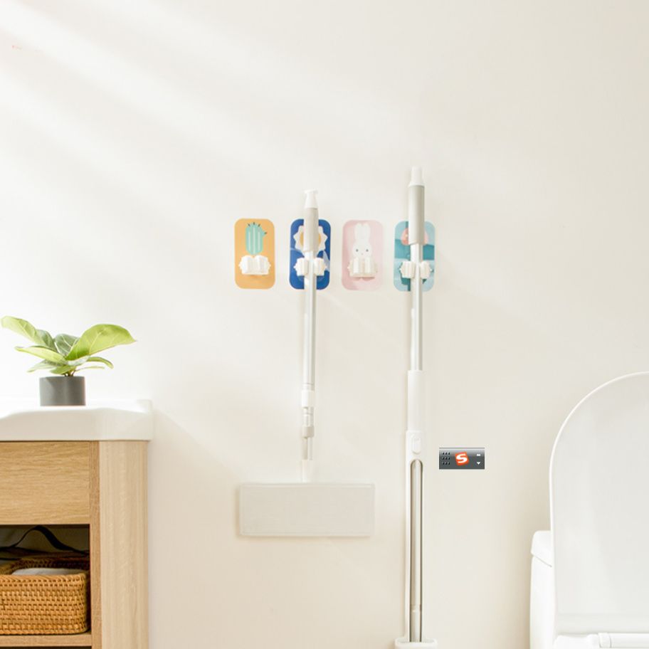 Cartoon cute mop rack, mop clip hook, powerful storage hanging, multi-functional model details Picture