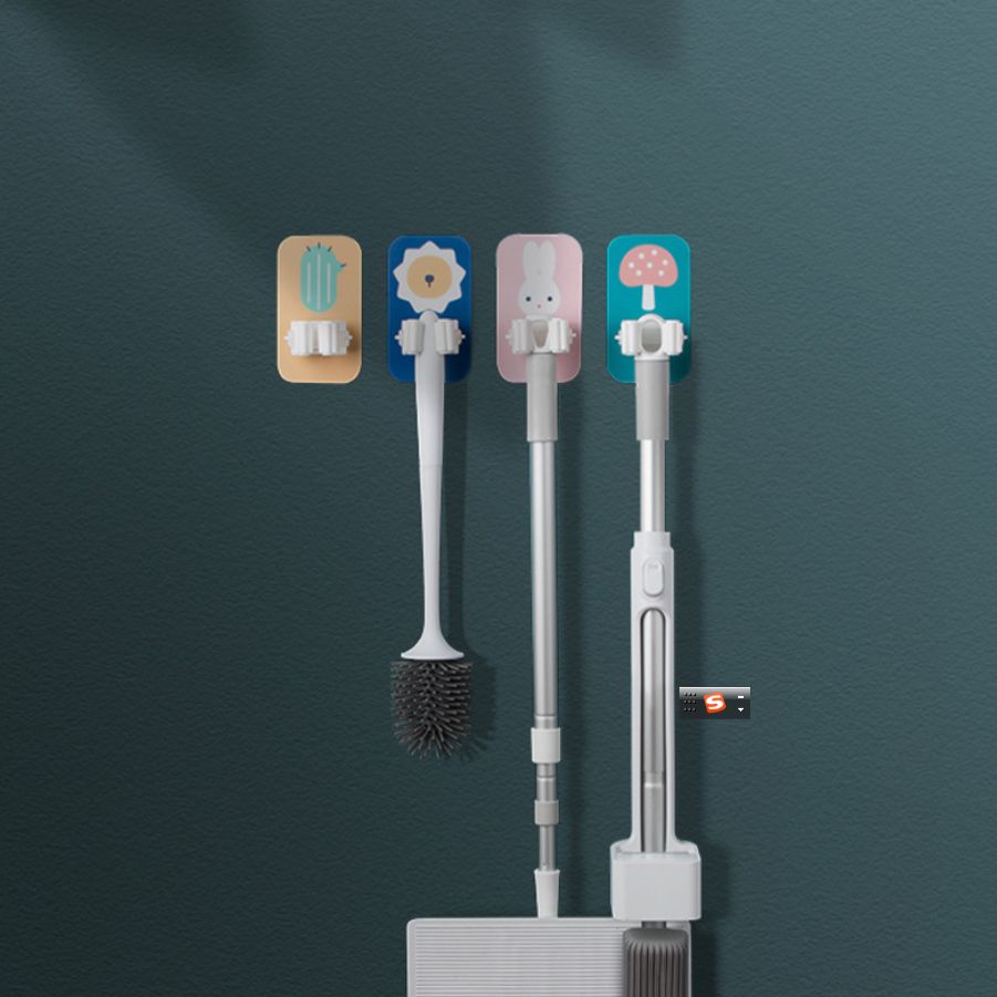 Cartoon cute mop rack, mop clip hook, powerful storage hanging, multi-functional model Application Scenario