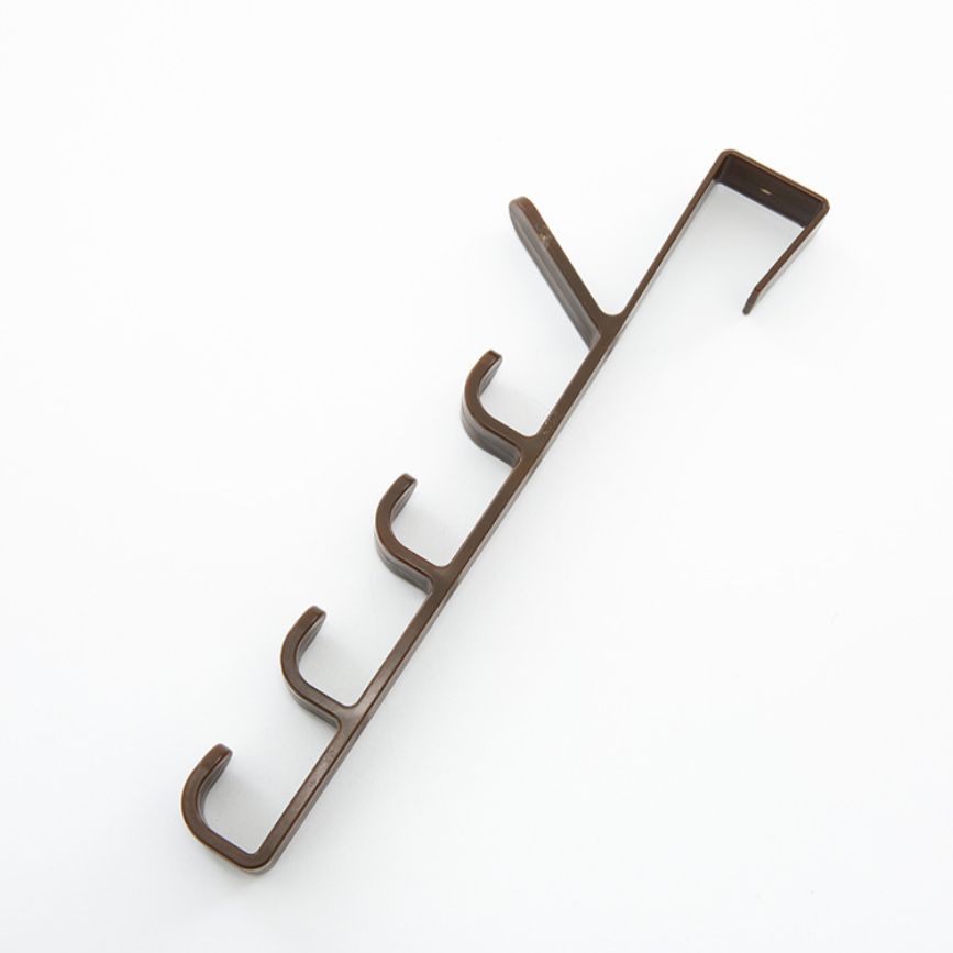 Creative home furnishing, Japanese-style multi-functional five-section hook, portable coat and hat hook, rear door towel hook, traceless hook