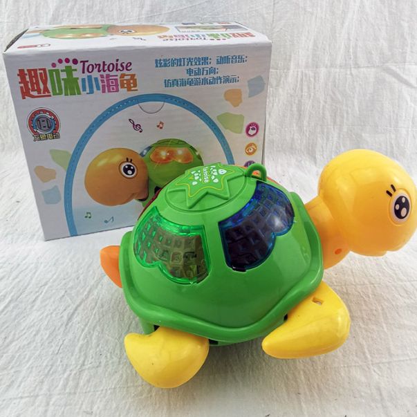 Electric turtle Electric cement mixer music lights children's toys full figure